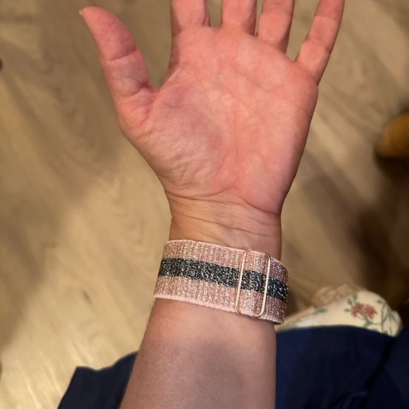 New Apple Watch band sparkle stripe adjustable removable strap - Picture 3 of 12